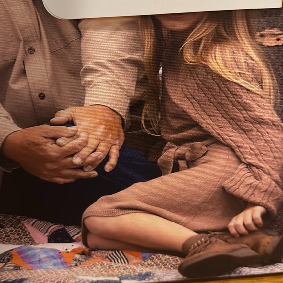 ABERCROMBIE KIDS A&F Brown/Tan Kids/Girls Cable Knit Sweater Dress size 9/10 - Picture 4 of 4